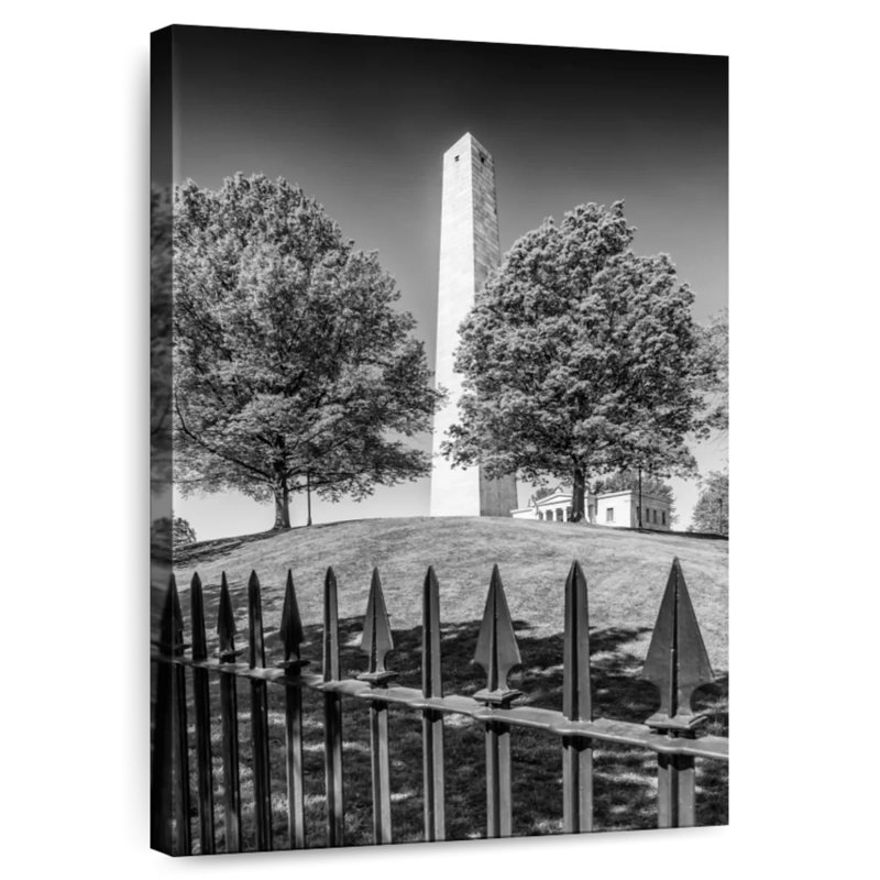 Monument Aime Boston Bunker Hill, H 12 po x l 8 po