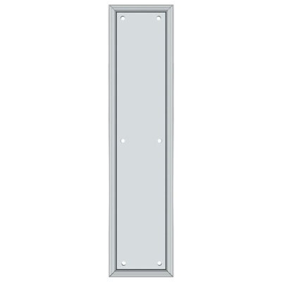 Deltana PP2280U26 Framed Push Plate, HD, 3 1/2" x 15" in Polished Chrome