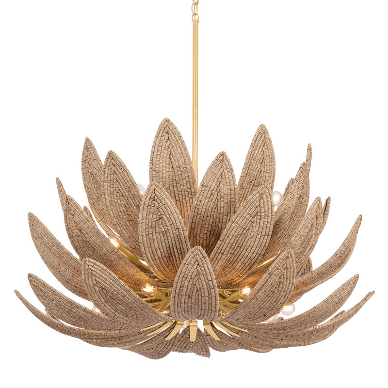 Lustre Varanasi, 28 lumières, H 88 po x l 42 po x P 42 po