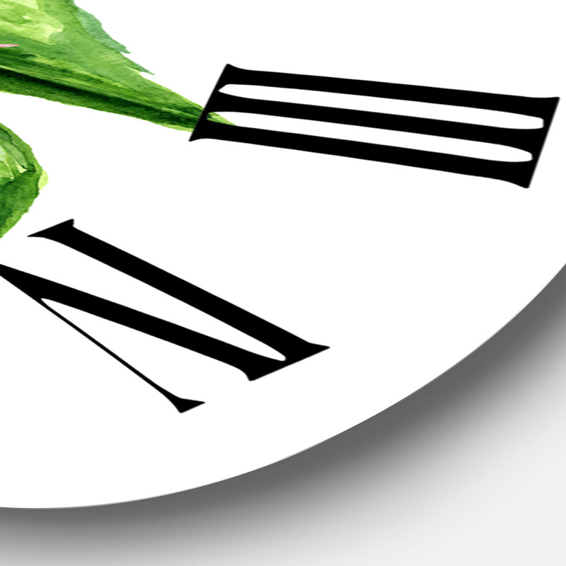Horloge murale traditionnelle Anthurium, Surdimensionné