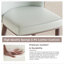 Chaise de salle à manger moderne avec pieds en acier au carbone - sièges confortables pour la maison et le bureau (ensemble de 2)