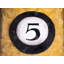 Billiard Ball No5 - Black Office-121669102-121669101