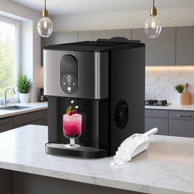 Havato Nugget Ice Maker Make Ice Efficiently, Be Ready For Ice Available In 15-20 Mins For 1-2 Cups Of Drink
