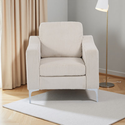 Canapé modulaire en velours côtelé convertible avec accoudoirs pouvant être assemblés