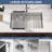 27 Inch Undermount Kitchen Sink 16 Gauge Stainless Steel Single Bowl ADA Kitchen Sink with Sink Grid and Drain Assembly