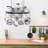 Stylish Black Alloy Steel Ceiling Storage With 15 Hooks - Organize Kitchen Cookware And Utensils - Space-Saving Mounted Overhead Holder