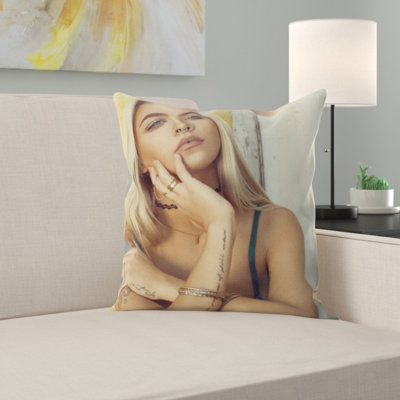 Coussin blond