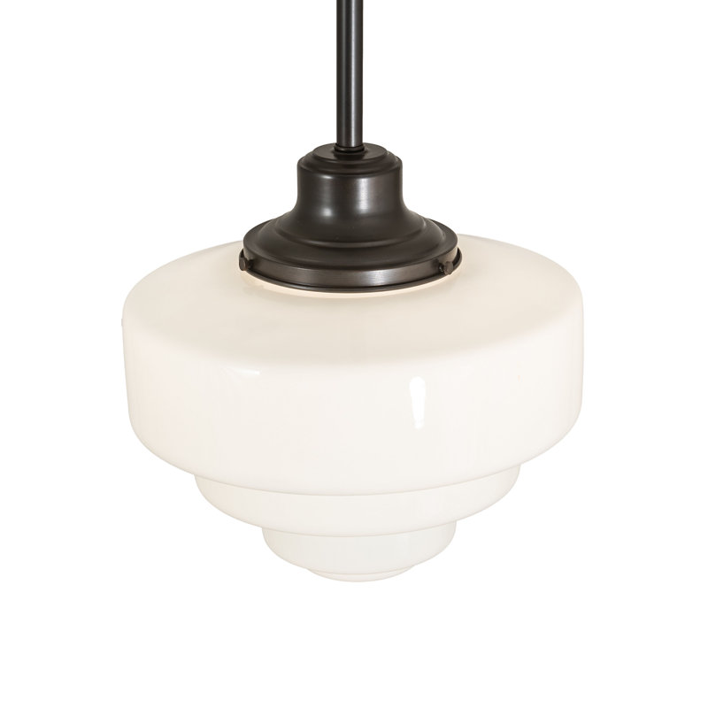 13" Wide Revival Schoolhouse Tiered Globe Pendant