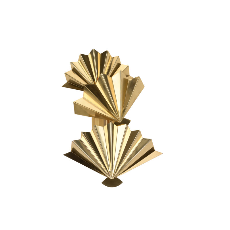 Solid Brass Flush Mounted Sconce