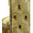 Gold Vanity Stool with Button Tufted