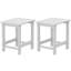 2 pièces Table d'appoint d'extérieur HiPS, table d'appoint de patio durable et résistante aux intempéries pour chaises Adirondack, petite table d'extérieur carrée portante de 200 lb pour cour, piscine, patio, porche, jardin, pelouse, compagnon de détente (ensemble de 2)-117549411