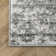 Deedra Modern Abstract Power Loom Performance Gray/White Rug
