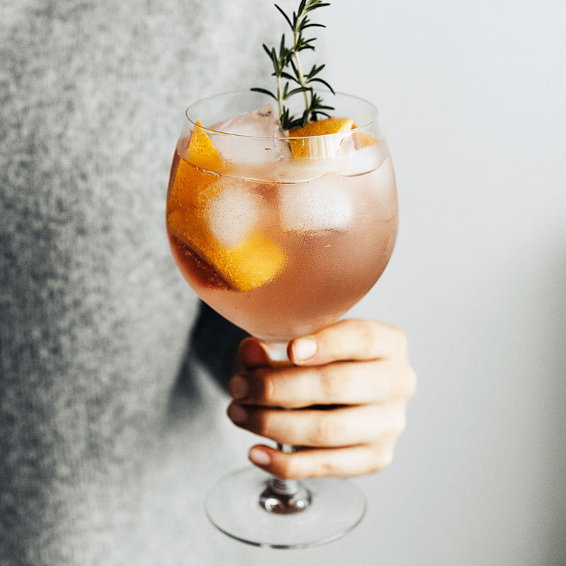 Gin and Tonic Crystal Wine Glass