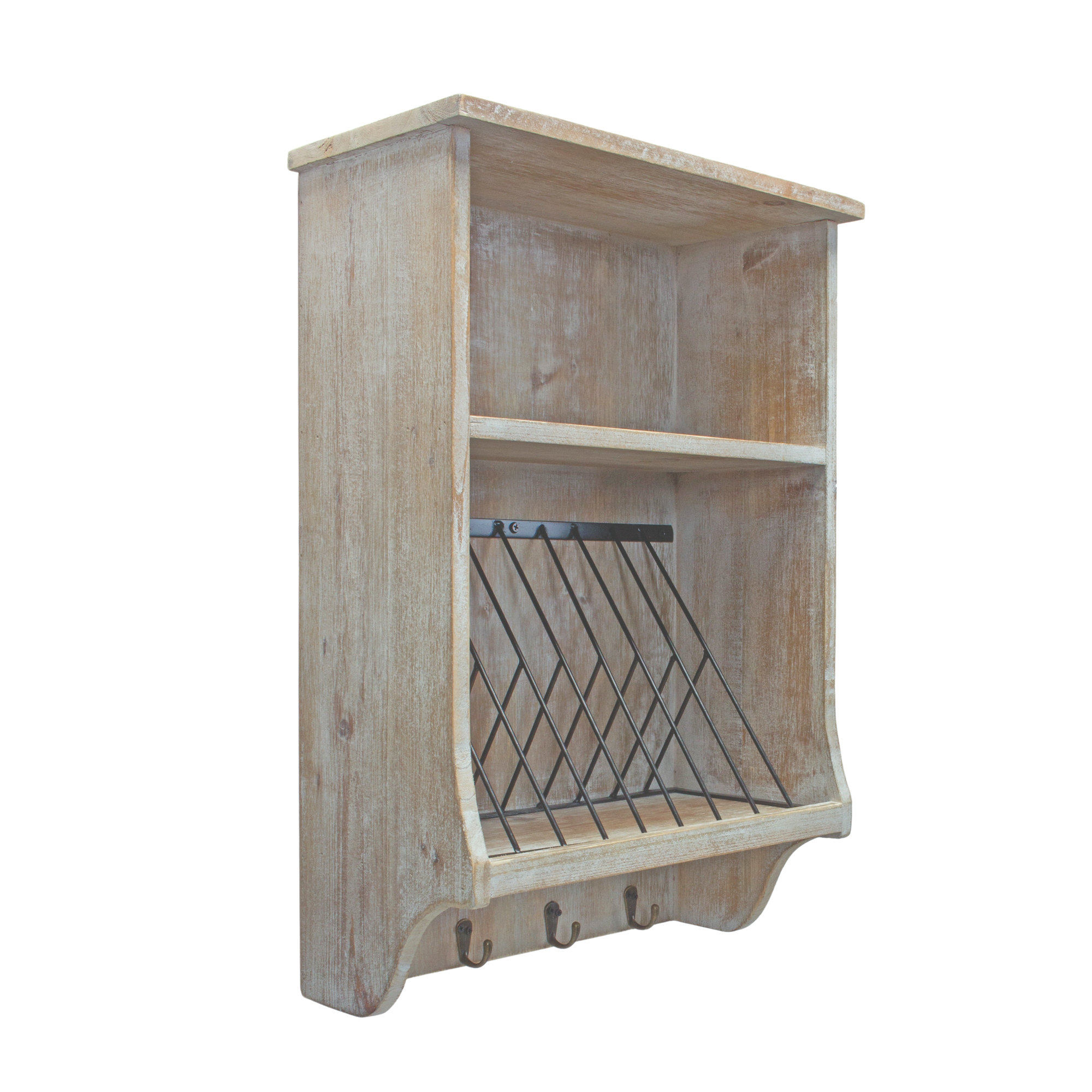 Rosalind Wheeler 2 Piece Wood Accent Shelf