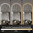LED Full Length Wall Mirror With Symmetrical Arch Design, 3-Color Dimmable Lighting