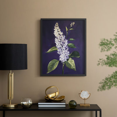 Série FLORAL CCXIX - Impression encadrée de qualité supérieure - Prêt à accrocher - Aucun clou requis