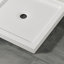 OVE l 36 po x P 32 po, base de douche, drain central, acrylique blanc, conception réversible