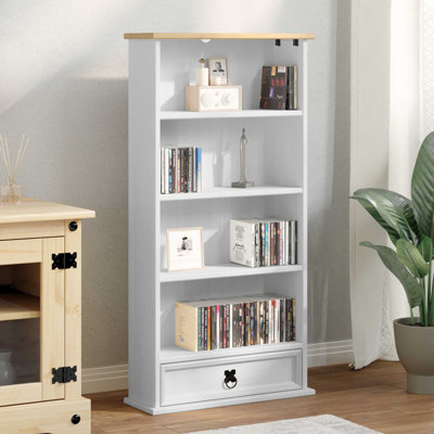 Solid Wood 103cm H Media Shelves