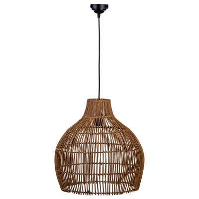 Stonybrook 1 - Light Brown Drum Pendant