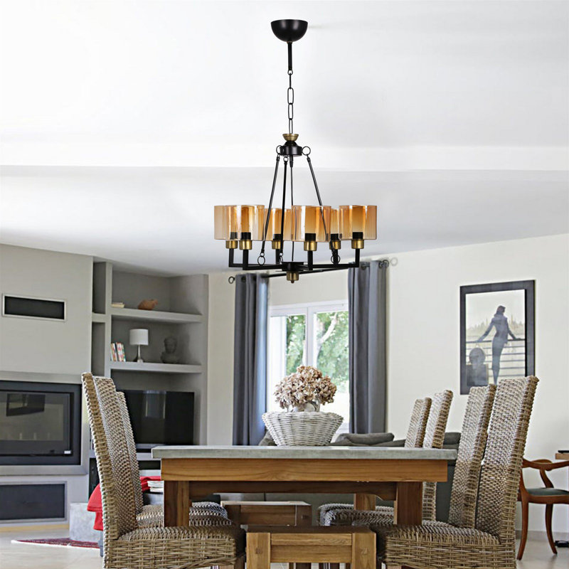 Fenderson 6 - Light Shaded Chandelier