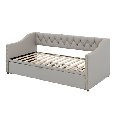 Upholstered Daybed With Pop Up Trundle