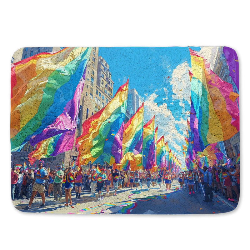Tyneka Microfiber / Microsuede Non-Slip Bath Mat, 21"W x 34"L