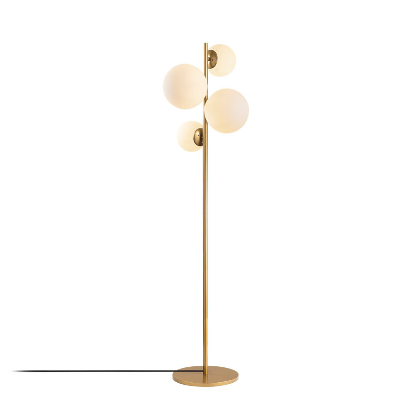 Lampe sur pied à branches 64 "Okamoto, Or