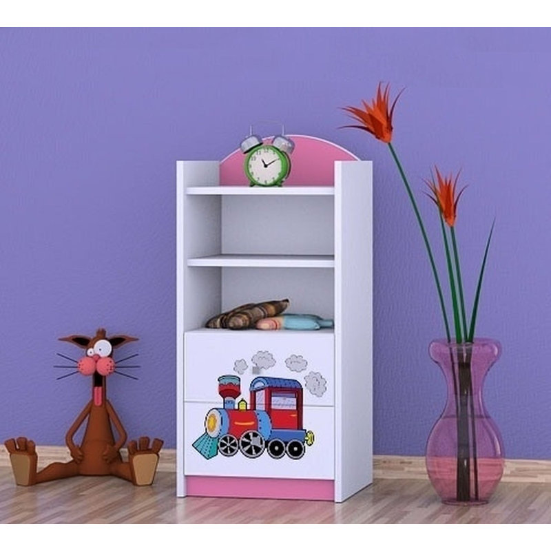Melody 96cm H X 45cm W Transportation Kids Cube, Pink