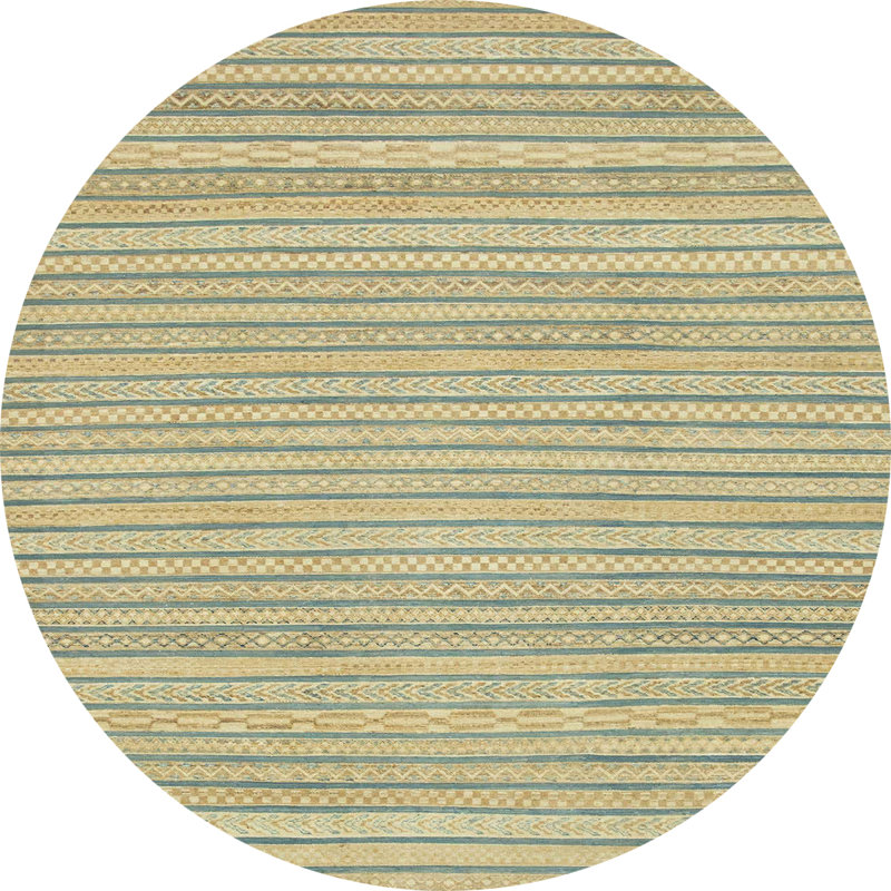 Abstract Indoor Rug, Round 8'