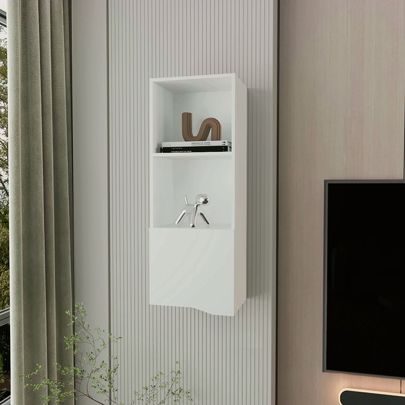 Armoire murale à une porte, Blanc