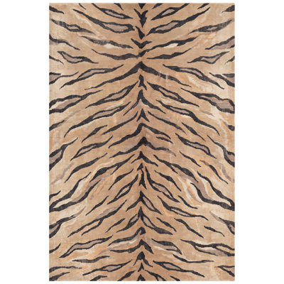 Tapis Fayalite à motifs animaux, crème, noir et beige, antidérapant, à poils courts, pour l'intérieur et l'extérieur, adapté aux animaux de compagnie, salon, chambre, salle à manger, entrée, couloir, bureau, lavable