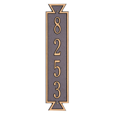 Exeter 4-Line Wall Address Plaque