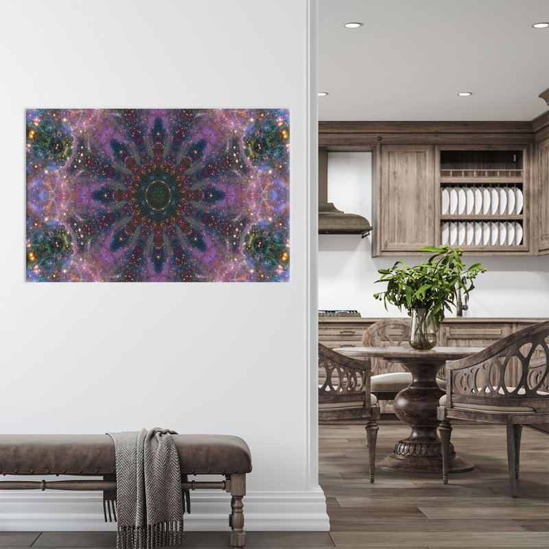 Stunning Mandala Canvas Art Ideal for Modern Home Decoration and Living Room Wall Display, 40 cm H x 60 cm W, Wrapped Canvas