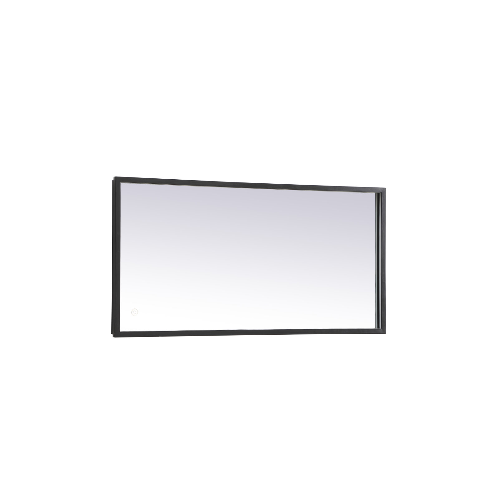 Piche Aluminium Mirror, 18" x 36", Black
