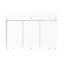 40" Bathroom Storage Cabinet With Mirror And Spacious Interior - Fits Modern Decor Wall Mounted Double Doors Doubles Reflection