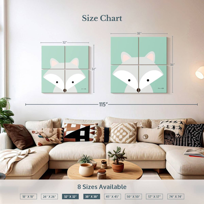 Ashelle Cuddly Fox, H 32 po x l 32 po