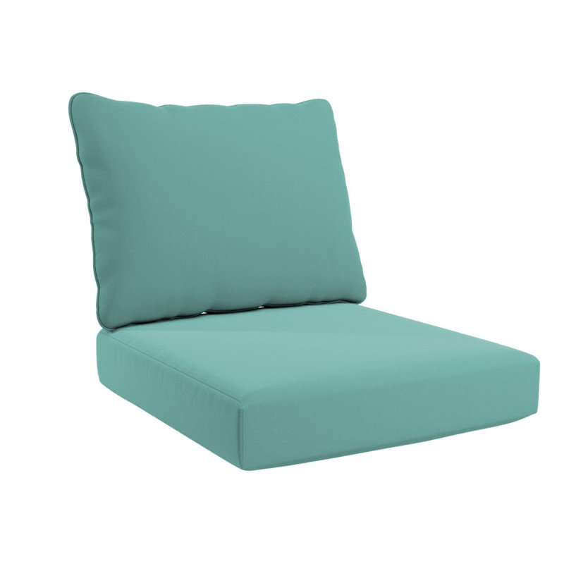 Deep Seat Cushion, 24" X 48" X 5.5", Premium Memory Foam Core With Rolled Front & Boxed Edge Seat, Sunbrella Fabric, Patio Cushions For Outdoor Sofas & Loveseats