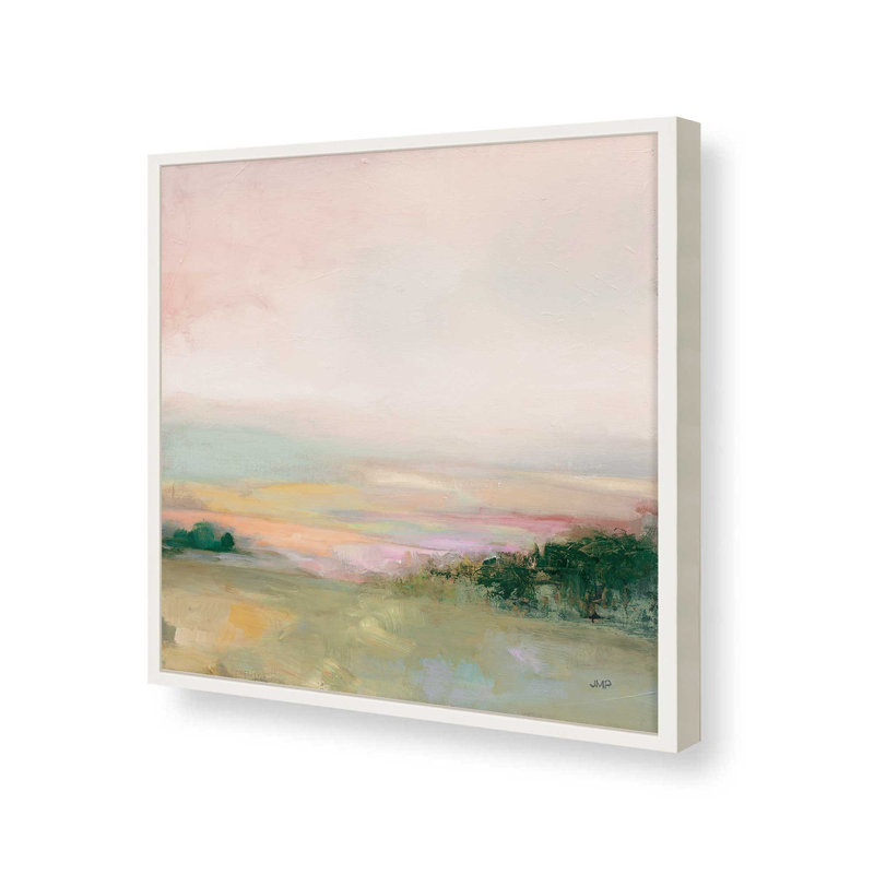 Vallée sombre et brillante, H 20 po x l 20 po, Impression encadrée sans passe-partout, Blanc