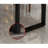 Nordic style iron and solid wood dining table set.