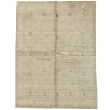 Gabbeh Wool Area Rug in Beige