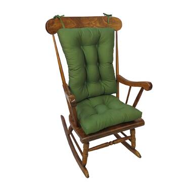 Andover Mills Indoor Rocking Chair Cushion, Flame - 2 pack