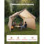 Tente chaude pour chalet avec réchaud de camping léger et imperméable pour 2 personnes