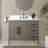 Chambery 42" Single Sink Bathroom Vanity with Engineered Marble Top-94811316-94811307