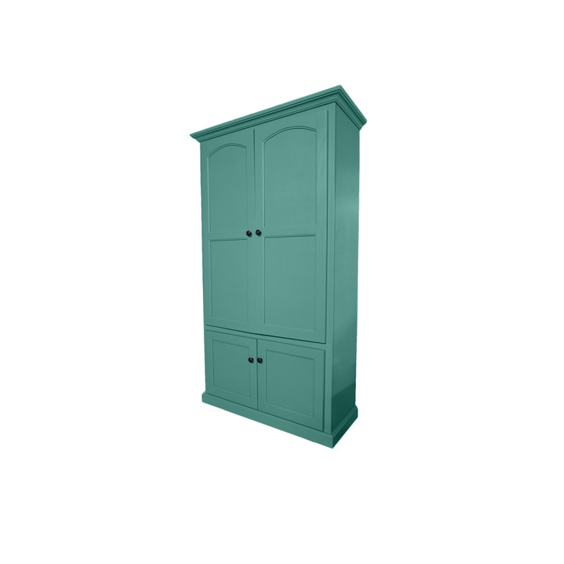 Garde-manger traditionnel 75 "avec portes arquées, Bleu sarcelle
