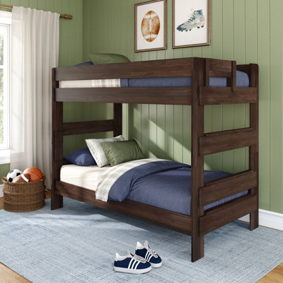 Kids Twin Over Twin Bunk Bed