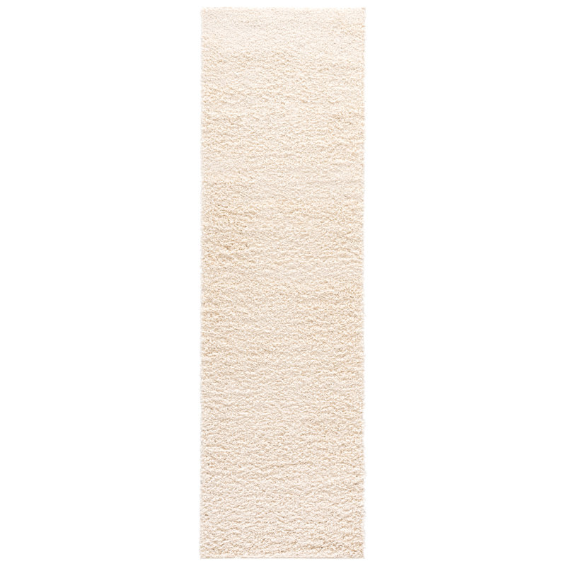 Tapis blanc Aucunoin, Tapis de couloir 2 pi 3 po x 8 pi