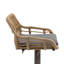 Swivel Upholstered Adjustable Height Counter Stool-329266637