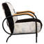 Fauteuil pivotant rembourré Claytor