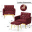 Fauteuil en velours capitonné large de 30,5 po Zianny-1570285050