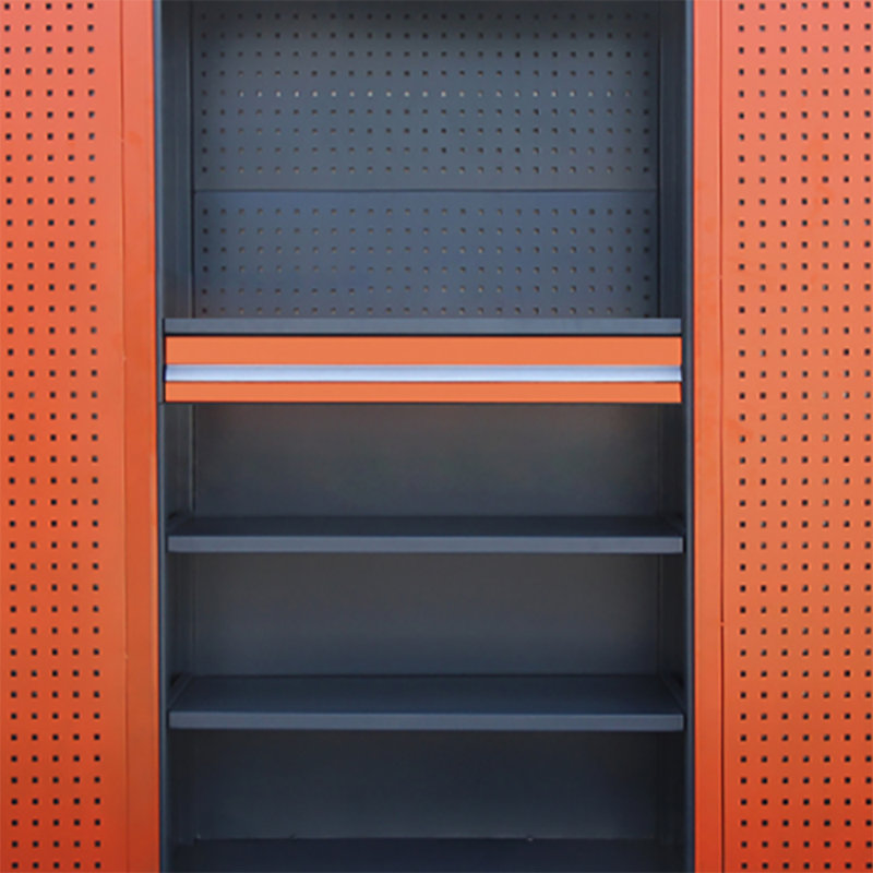 Casiers de garage multifonctionnels à grande capacité, Orange / noir